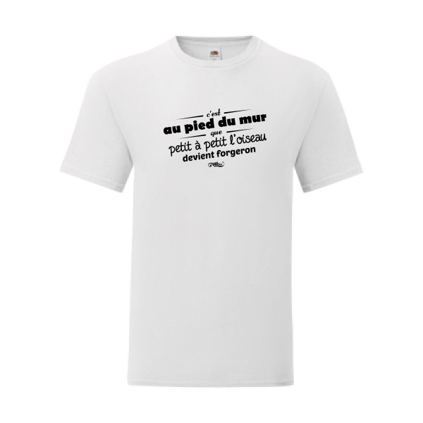 T shirt Homme  - Fruit of the loom (Iconic T 150 gr/m2 - coupe Fit) - Proverbe à la con