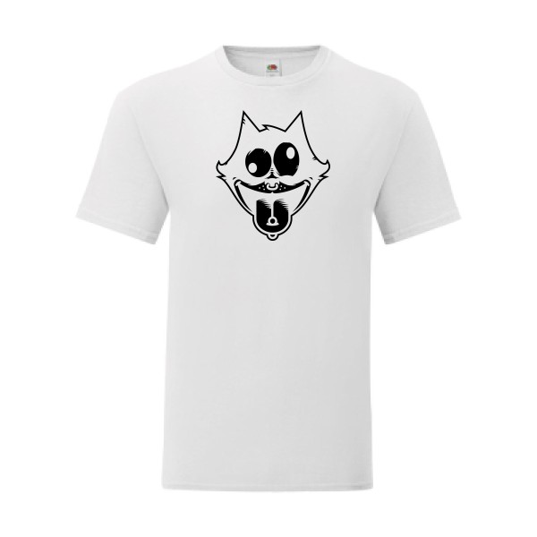 T shirt Homme  - Fruit of the loom (Iconic T 150 gr/m2 - coupe Fit) - Freak the cat !