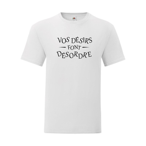 T shirt Homme  - Fruit of the loom (Iconic T 150 gr/m2 - coupe Fit) - Désordre