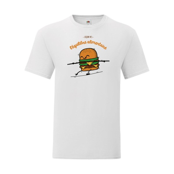 T shirt Homme  - Fruit of the loom (Iconic T 150 gr/m2 - coupe Fit) - BURGER ADDICT
