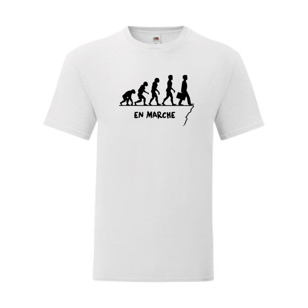 T shirt Homme  - Fruit of the loom (Iconic T 150 gr/m2 - coupe Fit) - En marche