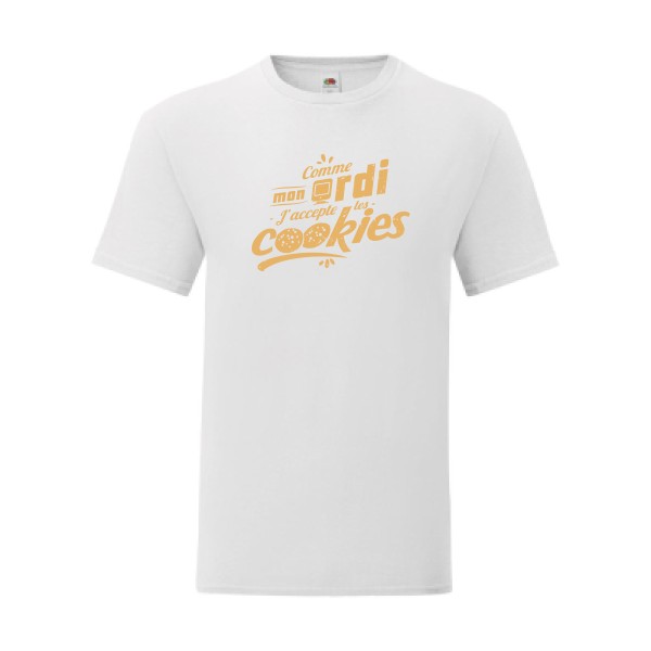 T shirt Homme  - Fruit of the loom (Iconic T 150 gr/m2 - coupe Fit) - J'accepte les cookies