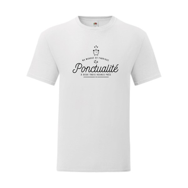 T shirt Homme  - Fruit of the loom (Iconic T 150 gr/m2 - coupe Fit) - La Ponctualité