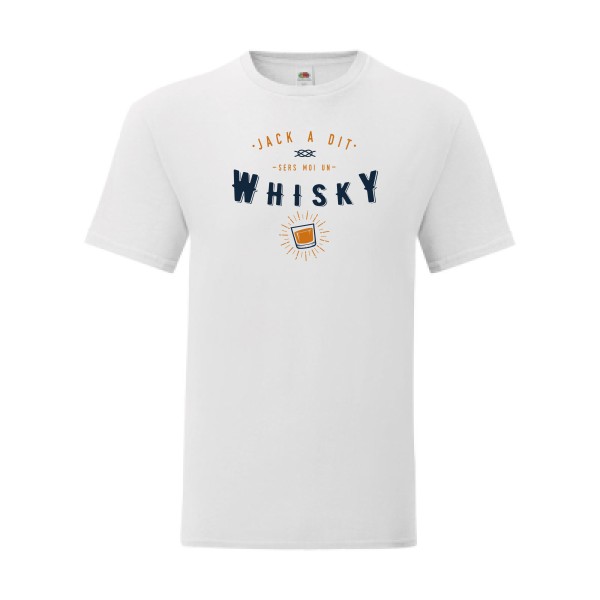 T shirt Homme  - Fruit of the loom (Iconic T 150 gr/m2 - coupe Fit) - Jack a dit whiskyfun