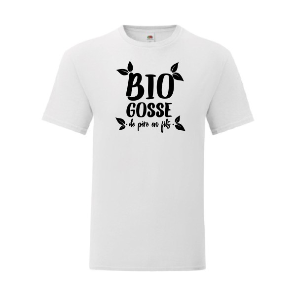 T shirt Homme  - Fruit of the loom (Iconic T 150 gr/m2 - coupe Fit) - BIO GOSSE 