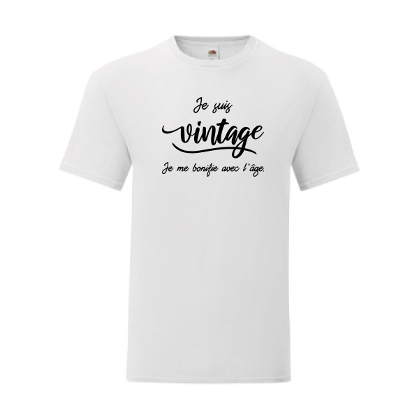 T shirt Homme  - Fruit of the loom (Iconic T 150 gr/m2 - coupe Fit) - Je suis vintage 