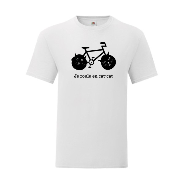 T shirt Homme  - Fruit of the loom (Iconic T 150 gr/m2 - coupe Fit) - cat-cat bike