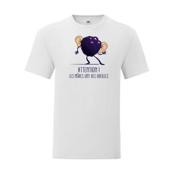 T shirt Homme  - Fruit of the loom (Iconic T 150 gr/m2 - coupe Fit) - Mûres