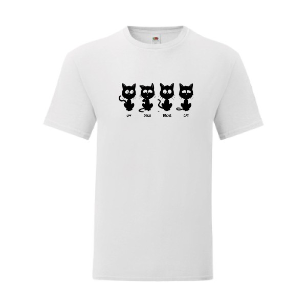T shirt Homme  - Fruit of the loom (Iconic T 150 gr/m2 - coupe Fit) - un deux trois cat