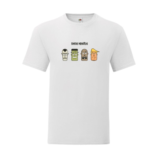 T shirt Homme  - Fruit of the loom (Iconic T 150 gr/m2 - coupe Fit) - Famous monsters