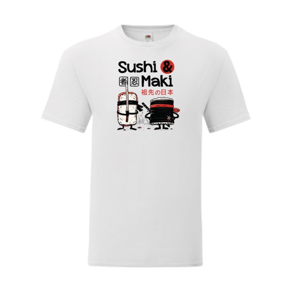 T shirt Homme  - Fruit of the loom (Iconic T 150 gr/m2 - coupe Fit) - Sushi et Maki