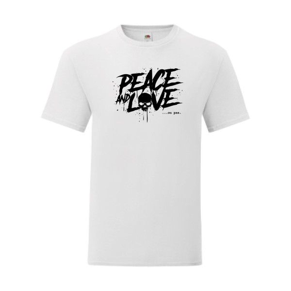 T shirt Homme  - Fruit of the loom (Iconic T 150 gr/m2 - coupe Fit) - Peace or no peace