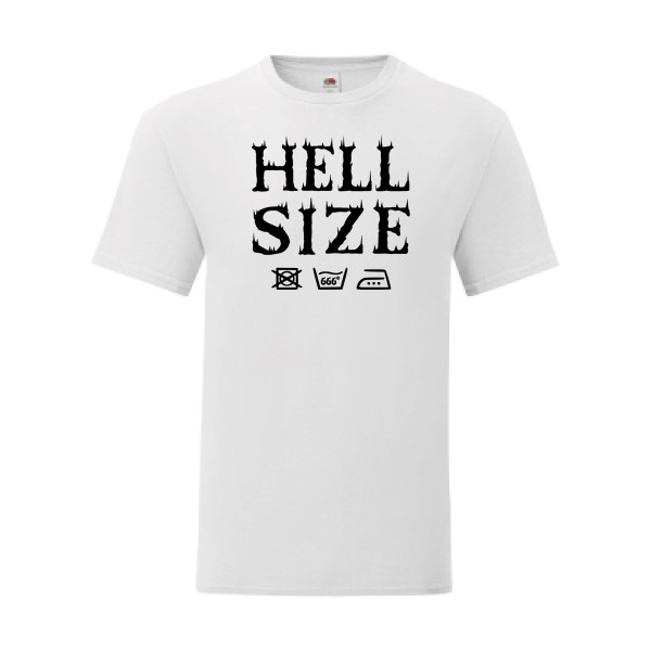 T shirt Homme  - Fruit of the loom (Iconic T 150 gr/m2 - coupe Fit) - HELL SIZE !