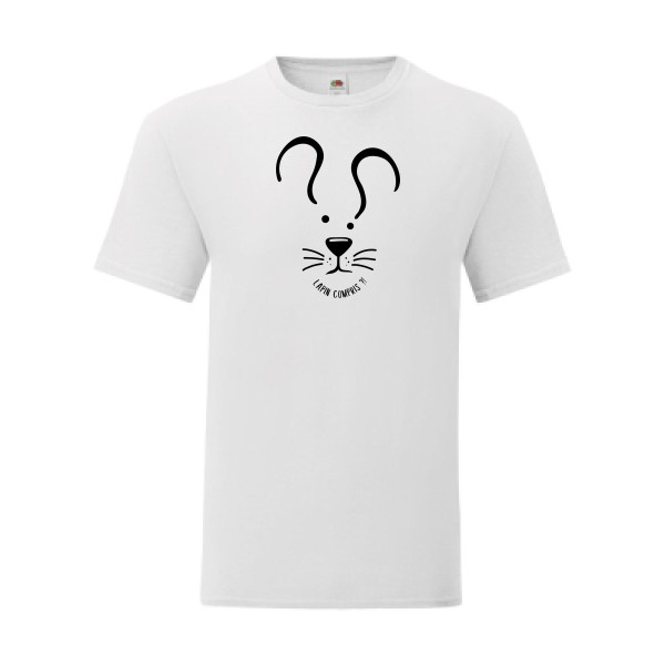 T shirt Homme  - Fruit of the loom (Iconic T 150 gr/m2 - coupe Fit) - Lapin Compris ?!