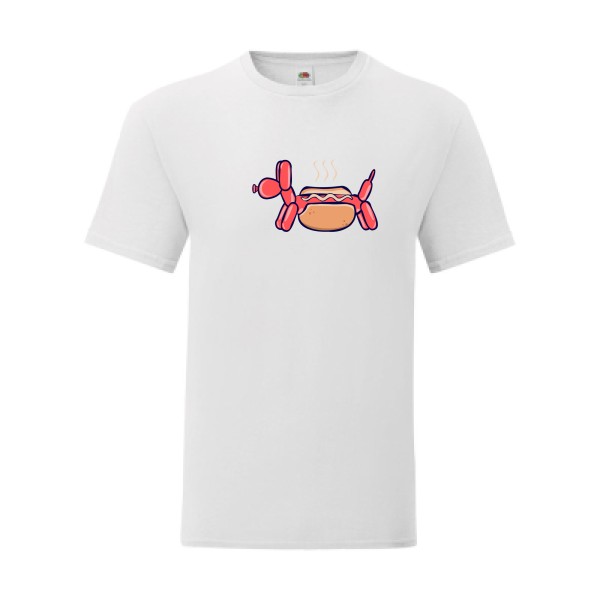 T shirt Homme  - Fruit of the loom (Iconic T 150 gr/m2 - coupe Fit) - HotDog