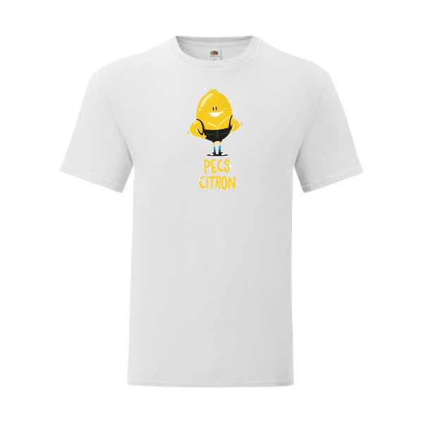 T shirt Homme  - Fruit of the loom (Iconic T 150 gr/m2 - coupe Fit) - Pecs Citron