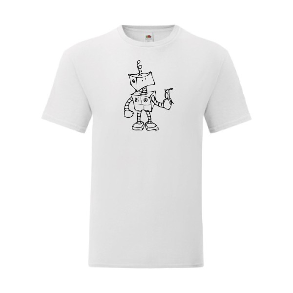T shirt Homme  - Fruit of the loom (Iconic T 150 gr/m2 - coupe Fit) - Robot & Bird