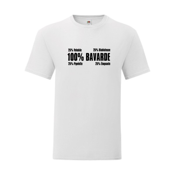T shirt Homme  - Fruit of the loom (Iconic T 150 gr/m2 - coupe Fit) - t-shirt Bavarde
