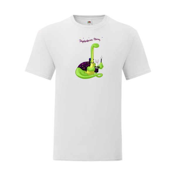 T shirt Homme  - Fruit of the loom (Iconic T 150 gr/m2 - coupe Fit) - Diplodocus Pocus