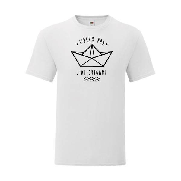 T shirt Homme  - Fruit of the loom (Iconic T 150 gr/m2 - coupe Fit) - J peux pas j ai origami