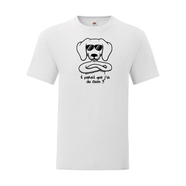 T shirt Homme  - Fruit of the loom (Iconic T 150 gr/m2 - coupe Fit) - Avoir du chien