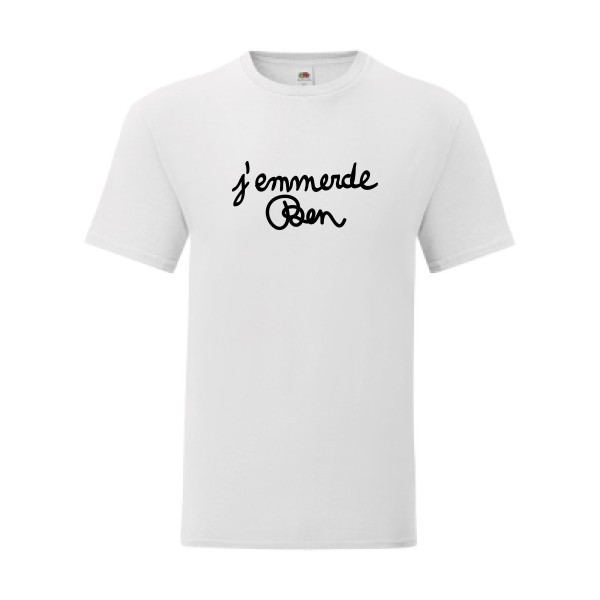 T shirt Homme  - Fruit of the loom (Iconic T 150 gr/m2 - coupe Fit) - Ben Stealer