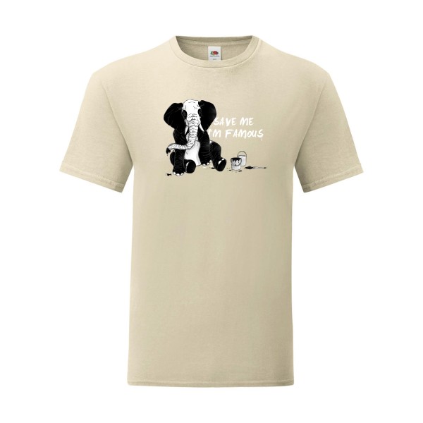 T shirt Homme  - Fruit of the loom (Iconic T 150 gr/m2 - coupe Fit) - pandaléphant