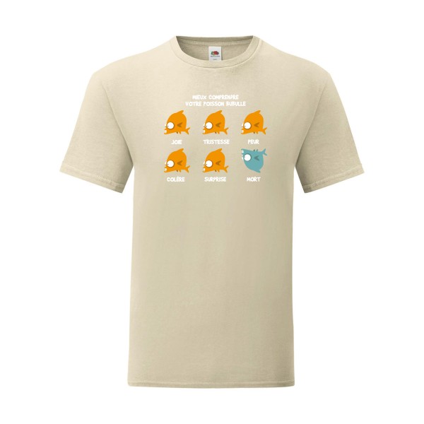 T shirt Homme  - Fruit of the loom (Iconic T 150 gr/m2 - coupe Fit) - Mieux comprendre votre poisson bubulle