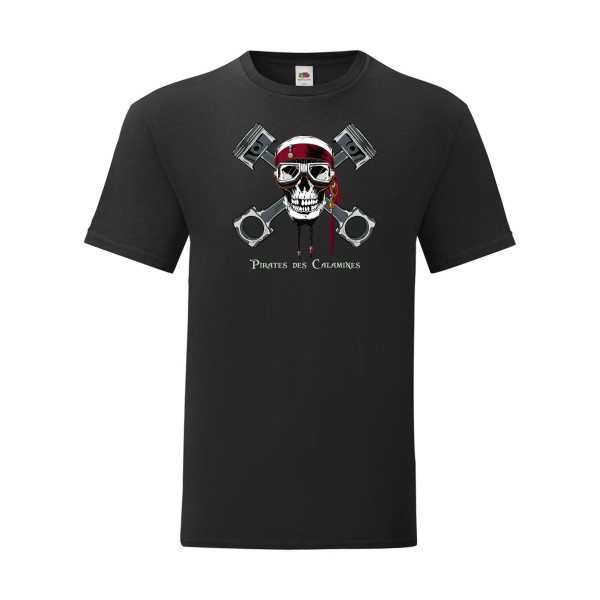T shirt Homme  - Fruit of the loom (Iconic T 150 gr/m2 - coupe Fit) - Pirates des Calamines