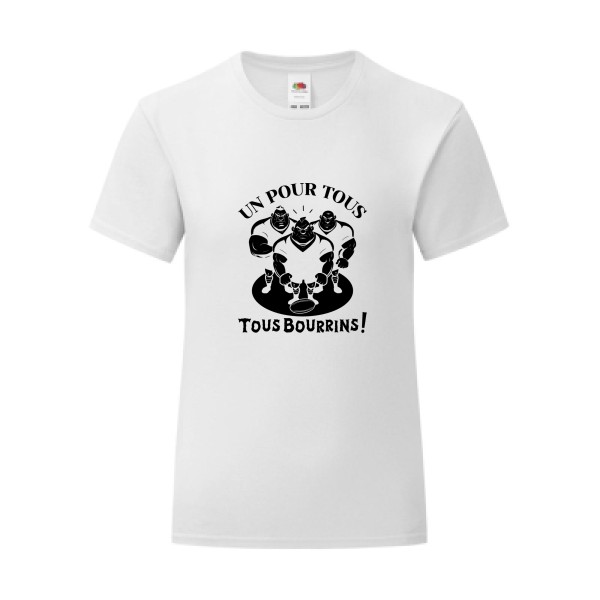 T-shirt léger - Fruit of the loom 145 g/m² (couleur) - Un pour tous, Tous bourrins !