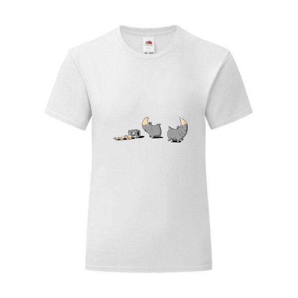 T-shirt léger - Fruit of the loom 145 g/m² (couleur) - Rhinoféroce