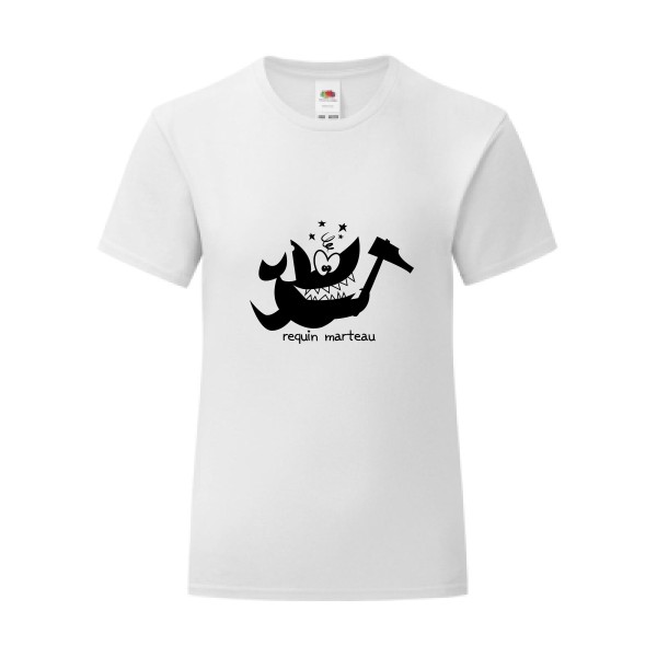T-shirt léger - Fruit of the loom 145 g/m² (couleur) - Requin marteau