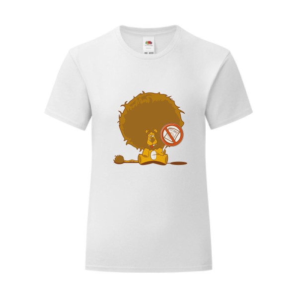T-shirt léger - Fruit of the loom 145 g/m² (couleur) - manifestation d'un lion