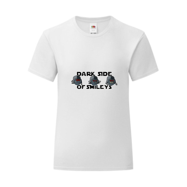 T-shirt léger - Fruit of the loom 145 g/m² (couleur) - Dark Smileys