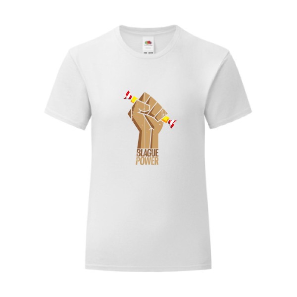 T-shirt léger - Fruit of the loom 145 g/m² (couleur) - Blague Power