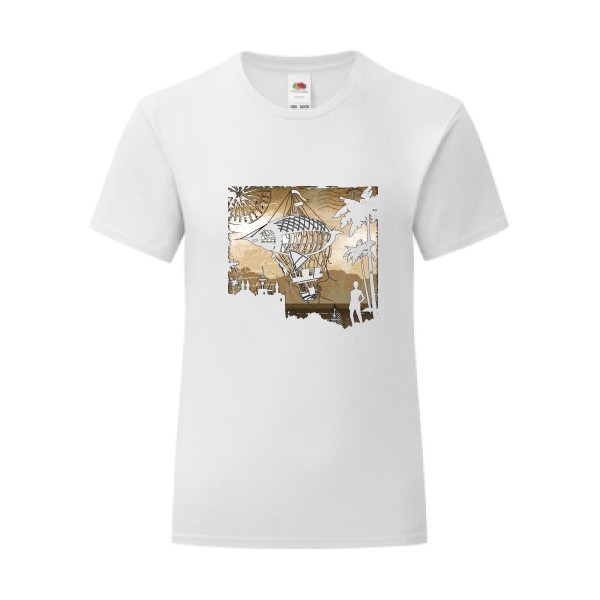 T-shirt léger - Fruit of the loom 145 g/m² (couleur) - Carnet de voyage
