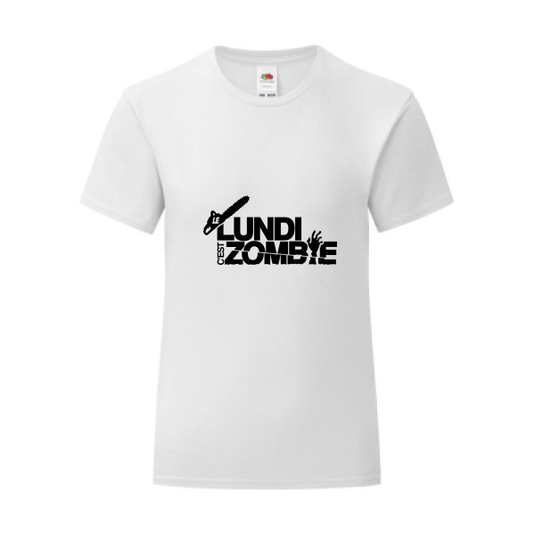 T-shirt léger - Fruit of the loom 145 g/m² (couleur) - Le Lundi c'est Zombie