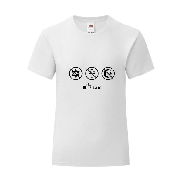 T-shirt léger - Fruit of the loom 145 g/m² (couleur) - Laïc