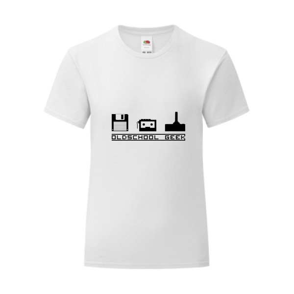 T-shirt léger - Fruit of the loom 145 g/m² (couleur) - Oldschool Geek