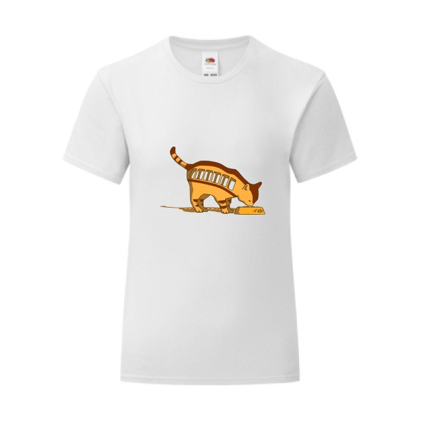 T-shirt léger - Fruit of the loom 145 g/m² (couleur) - Totoro chat bus IRL !! 