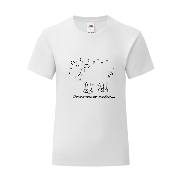 T-shirt léger - Fruit of the loom 145 g/m² (couleur) - Dessine-moi un mouton