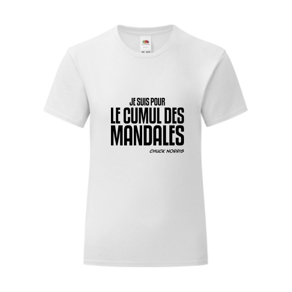 T-shirt léger - Fruit of the loom 145 g/m² (couleur) - Cumul des Mandales