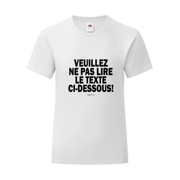 T-shirt léger - Fruit of the loom 145 g/m² (couleur) - Rebelle