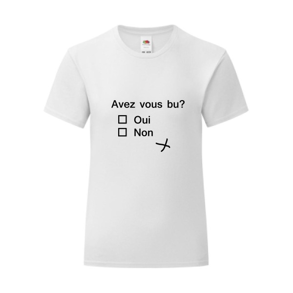 T-shirt léger - Fruit of the loom 145 g/m² (couleur) - Avez vous bu ?