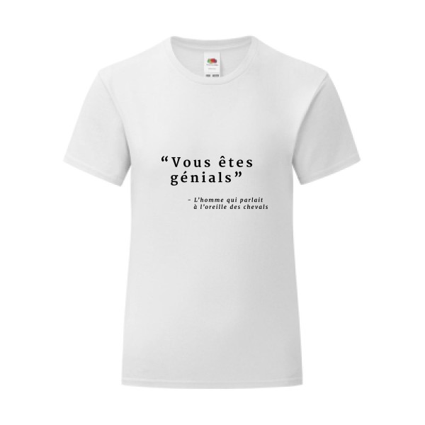T-shirt léger - Fruit of the loom 145 g/m² (couleur) - Vous êtes génials