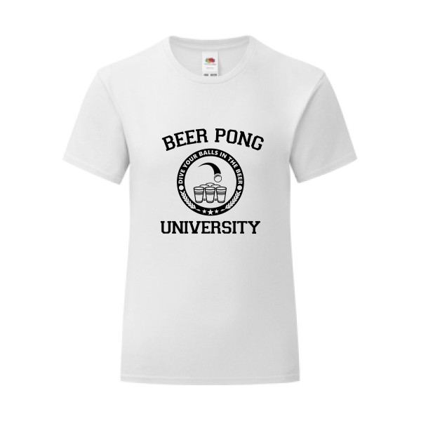 T-shirt léger - Fruit of the loom 145 g/m² (couleur) - Beer Pong