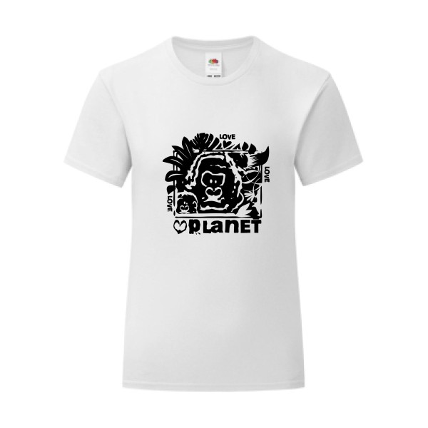 T-shirt léger - Fruit of the loom 145 g/m² (couleur) - love planet