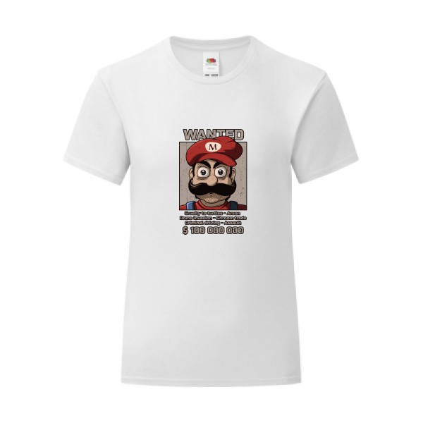 T-shirt léger - Fruit of the loom 145 g/m² (couleur) - Wanted Mario