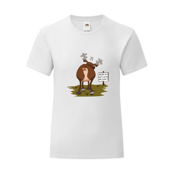 T-shirt léger - Fruit of the loom 145 g/m² (couleur) - Gaz à effet de cerf