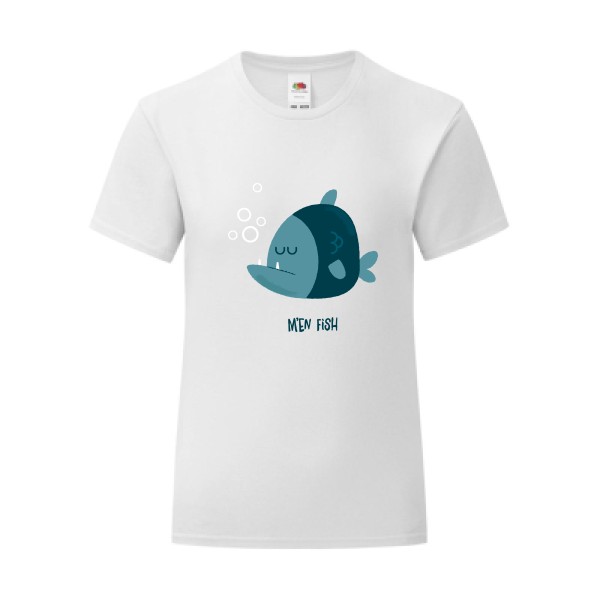 T-shirt léger - Fruit of the loom 145 g/m² (couleur) - M'en fish